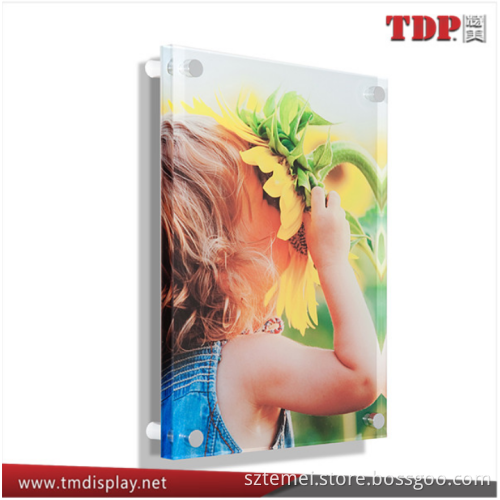 Factory custom Manufacture 2016 New 10x8 Acrylic wall hanging mounted Photo Printed Wall Frames, Acrylic Painting Photo Frames